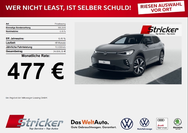 Volkswagen ID.4 GTX 4MOTION Trav. Ass. SHZ APP IQ. Light  Keyless 488,-